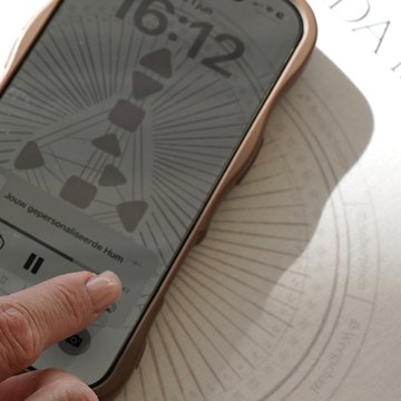 The audio player on a phone