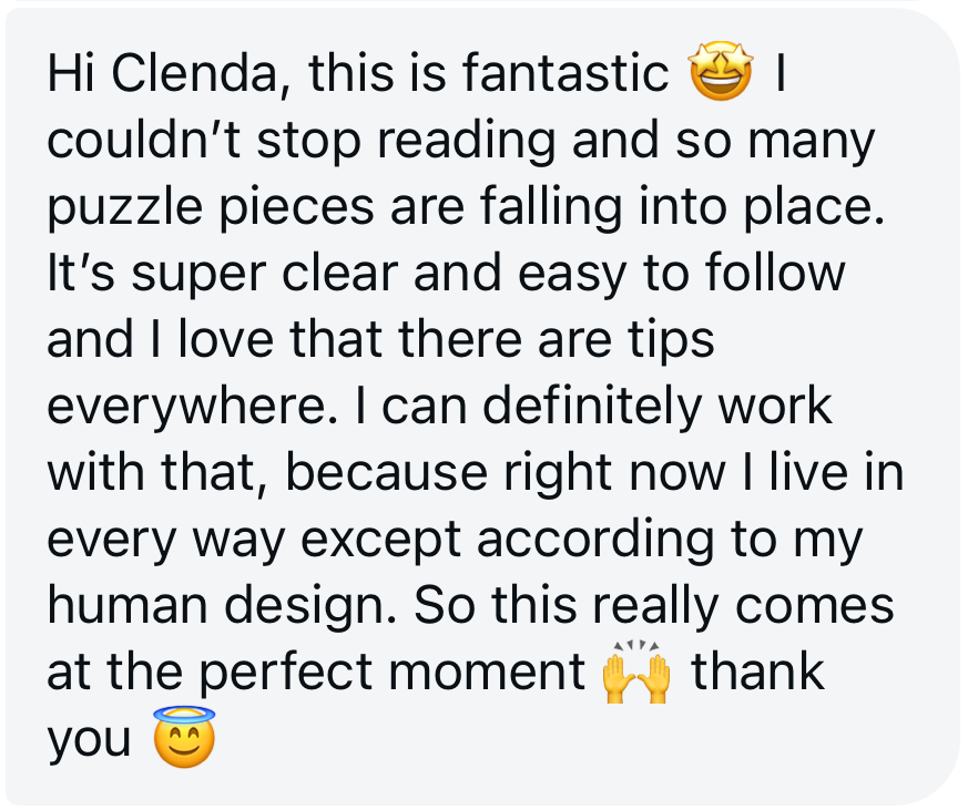 Message from a guide reader